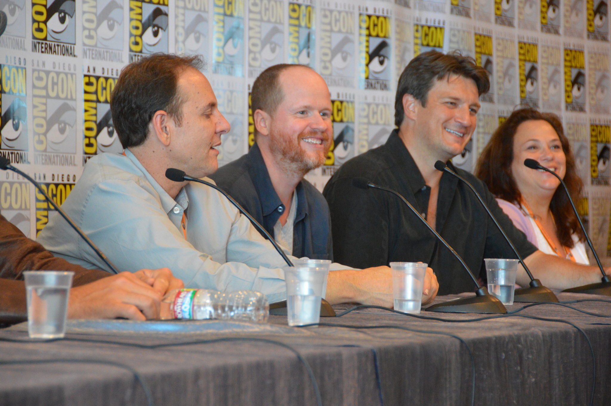 Nathan Fillion and Joss Whedon at event of Firefly (2002)