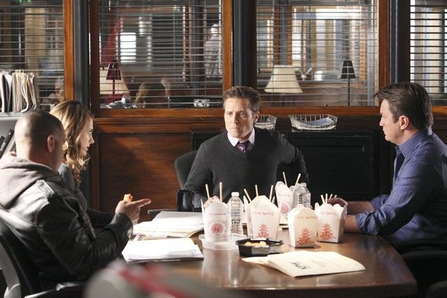 Still of Jon Huertas, Seamus Dever, Nathan Fillion and Stana Katic in Kastlas (2009)