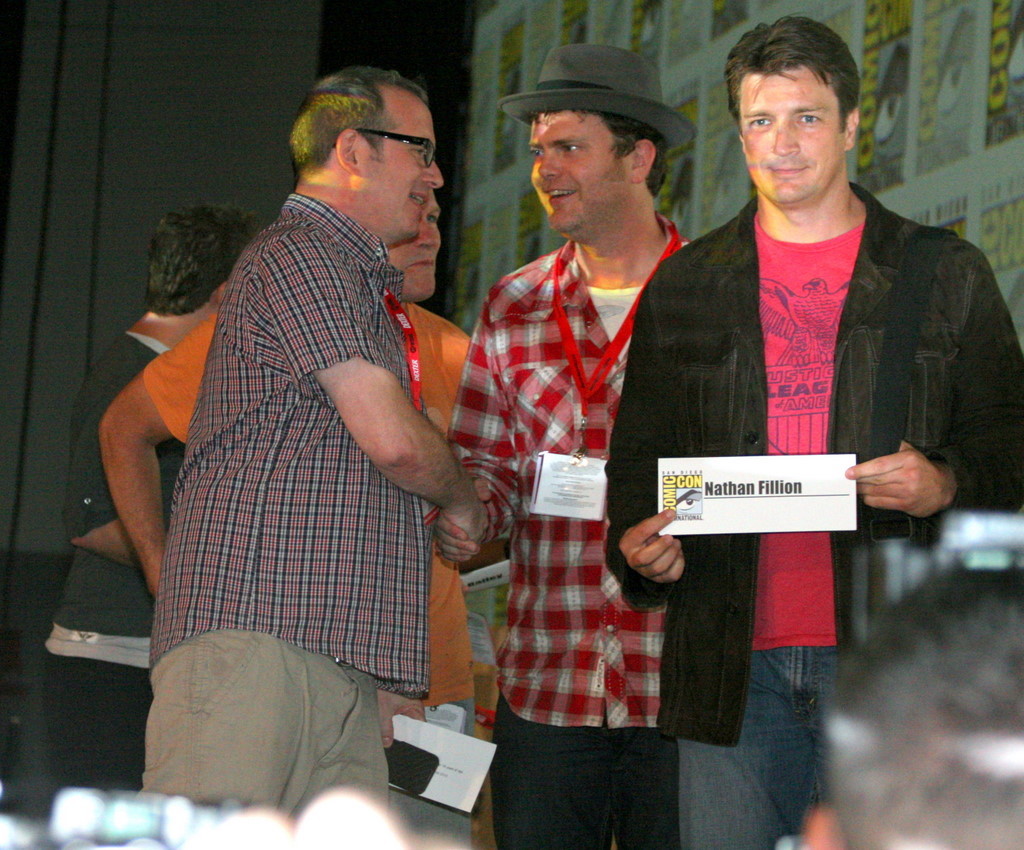 Nathan Fillion and Rainn Wilson