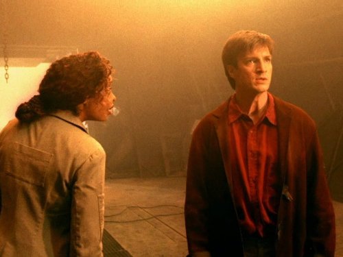 Still of Nathan Fillion and Gina Torres in Firefly (2002)