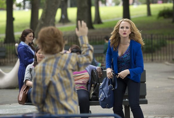 Still of Katie Finneran and Jack Gore in The Michael J. Fox Show (2013)