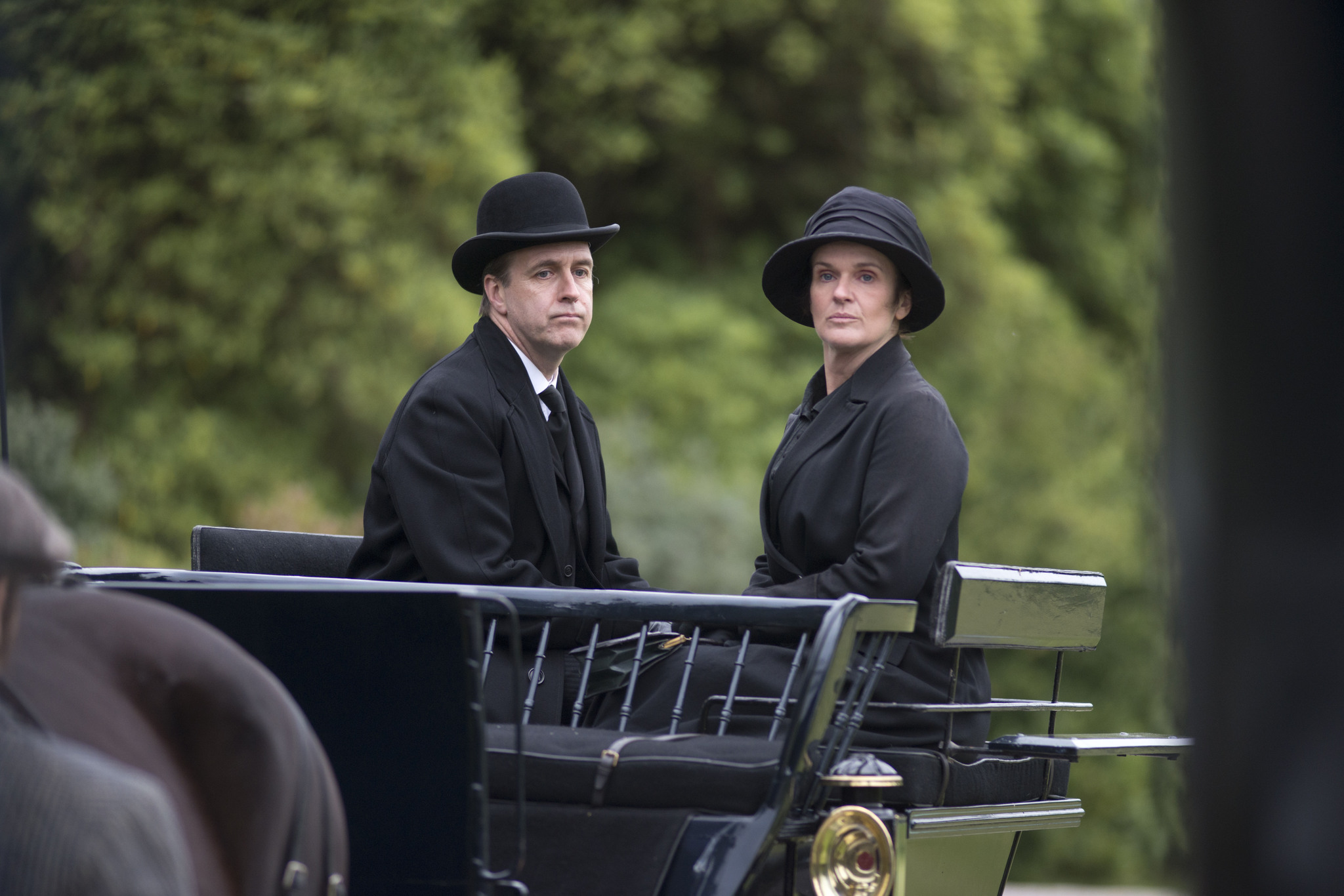 Still of Kevin Doyle and Siobhan Finneran in Downton Abbey (2010)