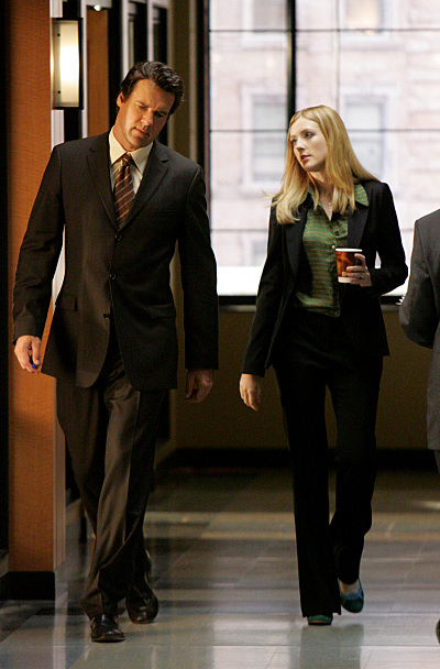 Still of David James Elliott and Jennifer Finnigan in Close to Home (2005)