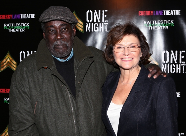 with Pulitzer Prize-winning playwright Charles Fuller at the opening of One Night... commissioned by Cherry Lane Theatre