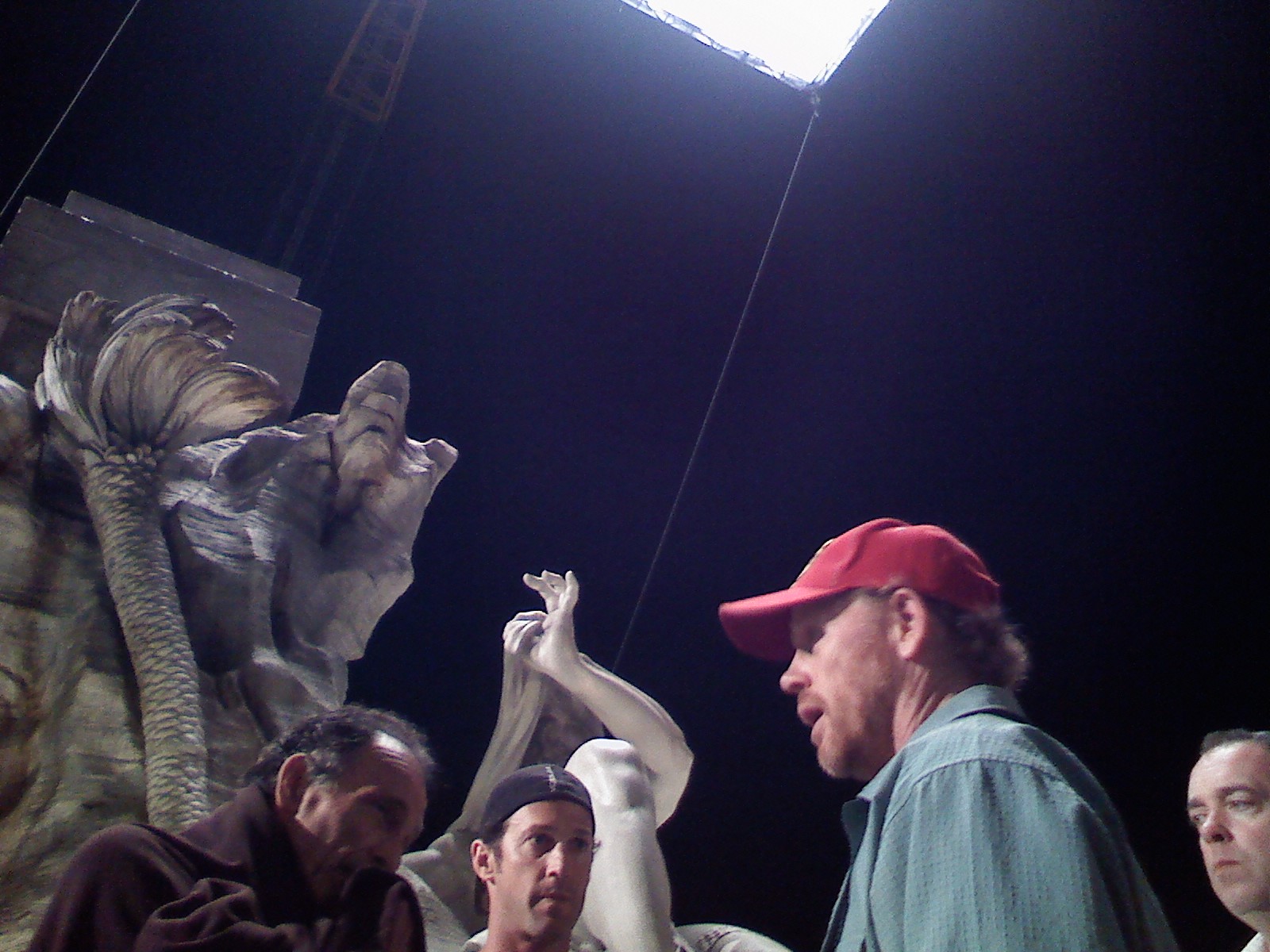 Ron Howard directing Marco fiorini on set of Angels and demon 2008