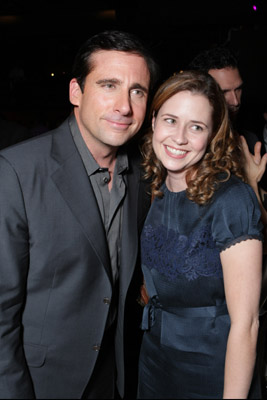 Steve Carell and Jenna Fischer at event of Dan in Real Life (2007)