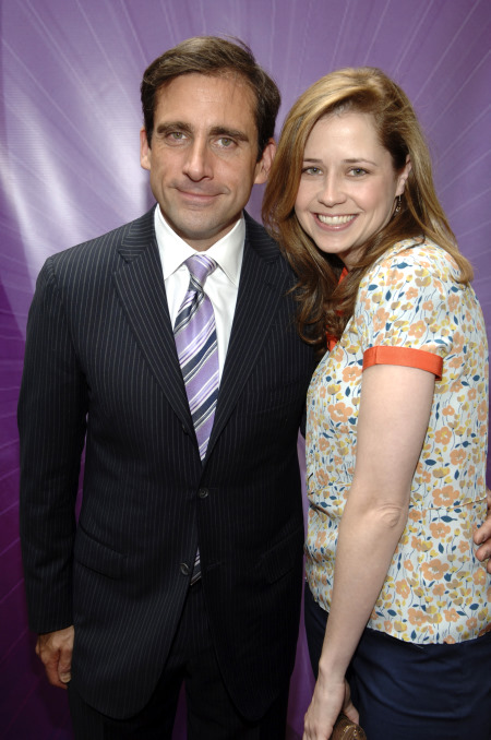 Steve Carell and Jenna Fischer in The Office (2005)