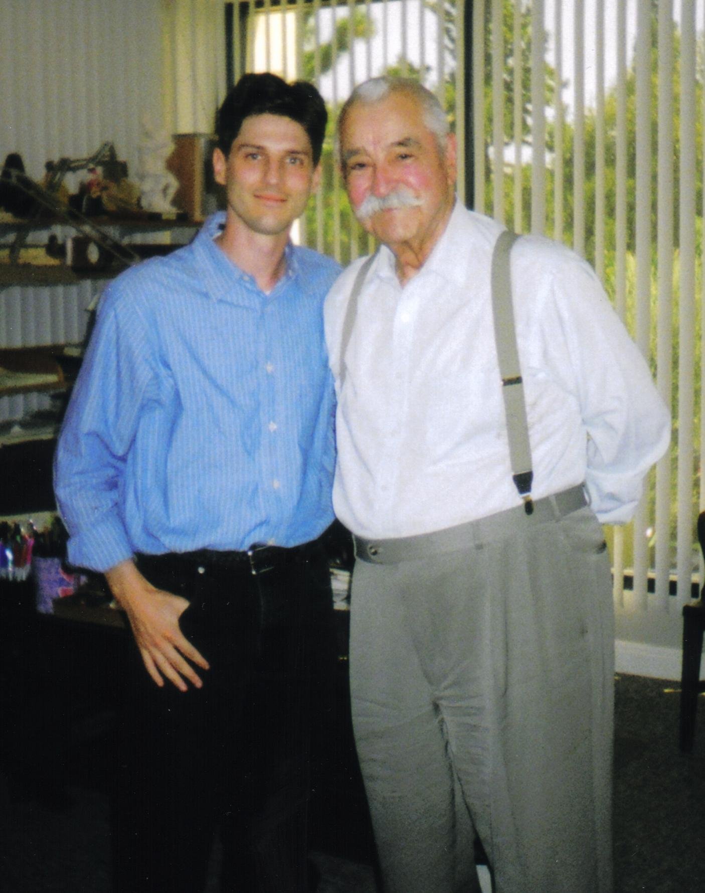 Steven Fischer and animation legend Bill Melendez in Los Angeles.