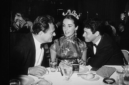 Mike Todd, Elizabeth Taylor and Eddie Fisher at the 