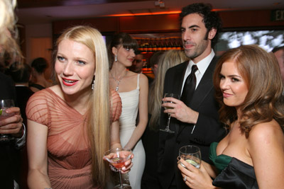 Gwyneth Paltrow, Sacha Baron Cohen and Isla Fisher