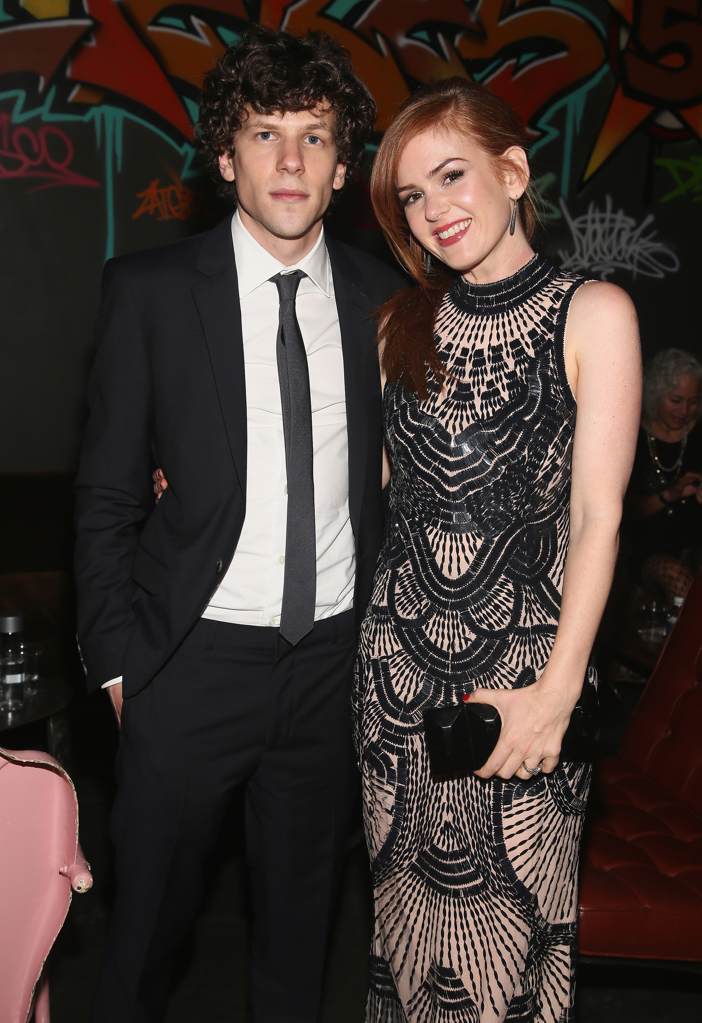 Jesse Eisenberg and Isla Fisher at event of Apgaules meistrai (2013)