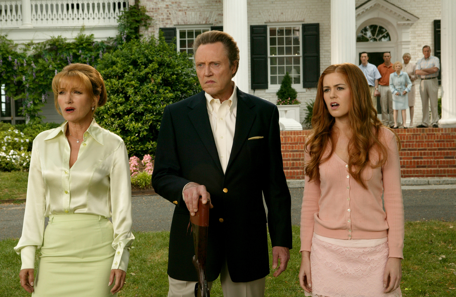 Still of Christopher Walken, Jane Seymour and Isla Fisher in Wedding Crashers (2005)