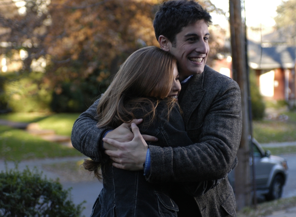 Still of Jason Biggs and Isla Fisher in The Pleasure of Your Company (2006)