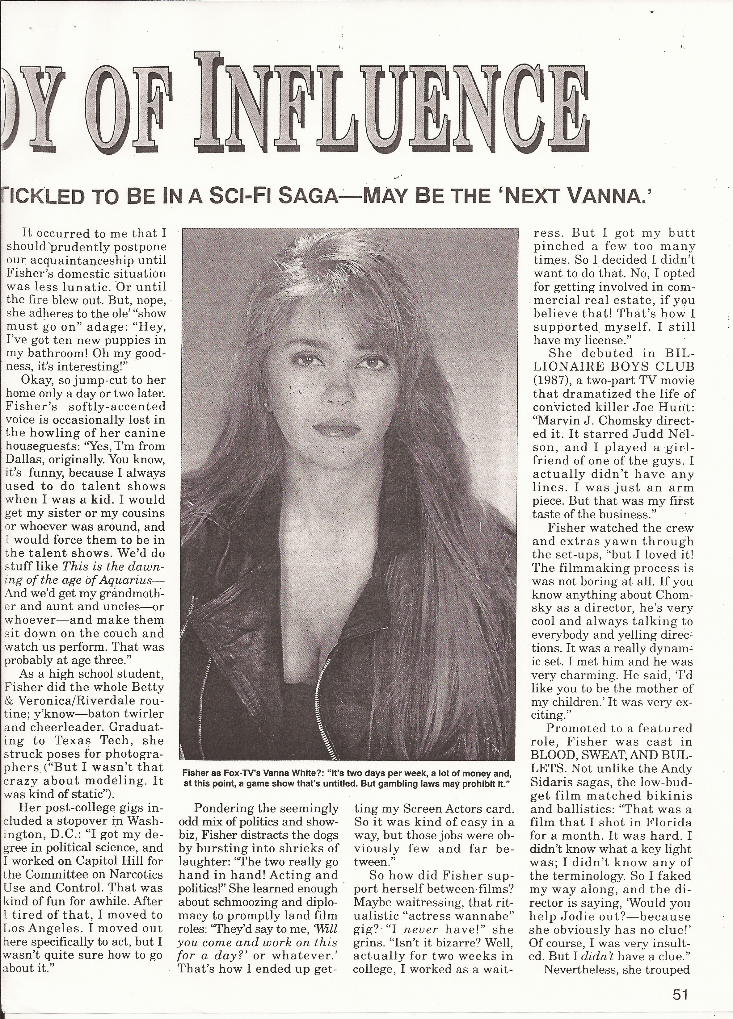 Article from Femmes Fatales Magazine - 2004