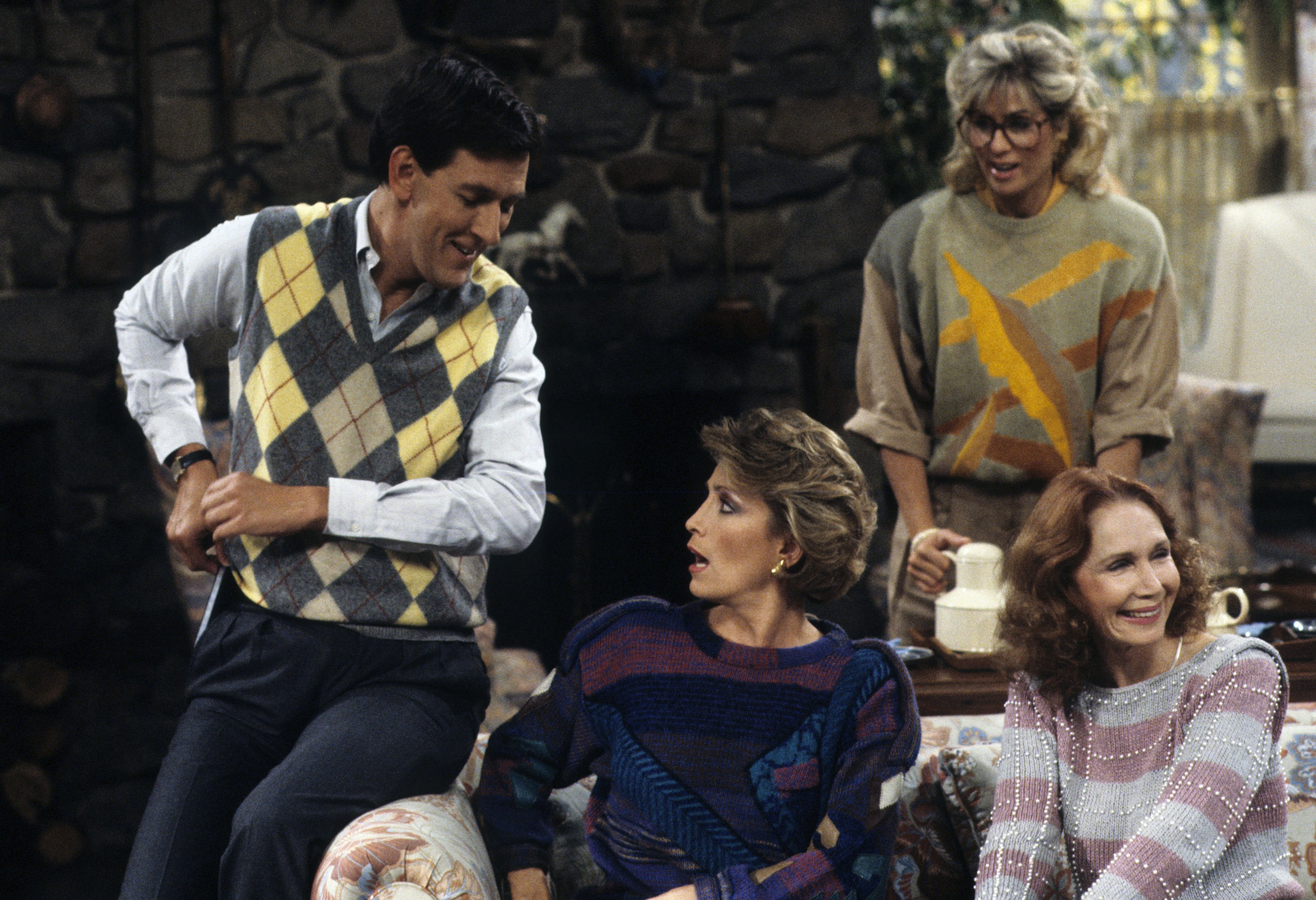 Still of Katherine Helmond, Fern Fitzgerald, Jim Jansen and Judith Light in Who's the Boss? (1984)