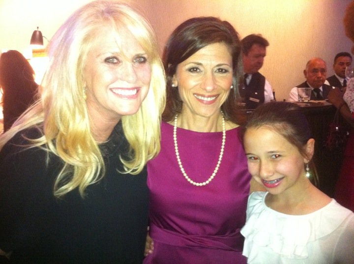 Women In Film Event. CBS Entertainment President Nina Tassler and her daughter, with Producer Mo Fitzgibbon.