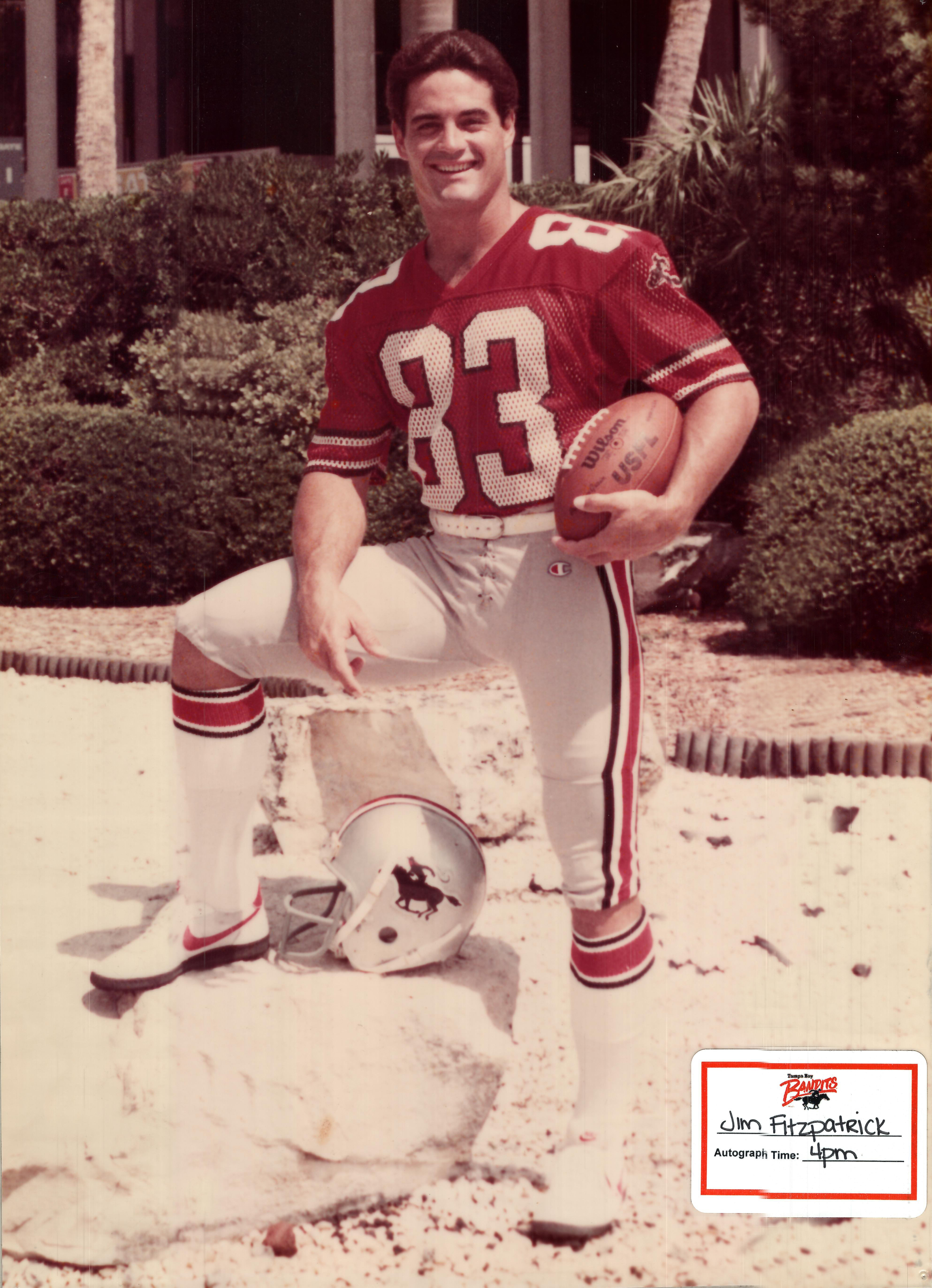 Tampa Bay's WR & Kick Returner Jim Fitzpatrick 1983-1985
