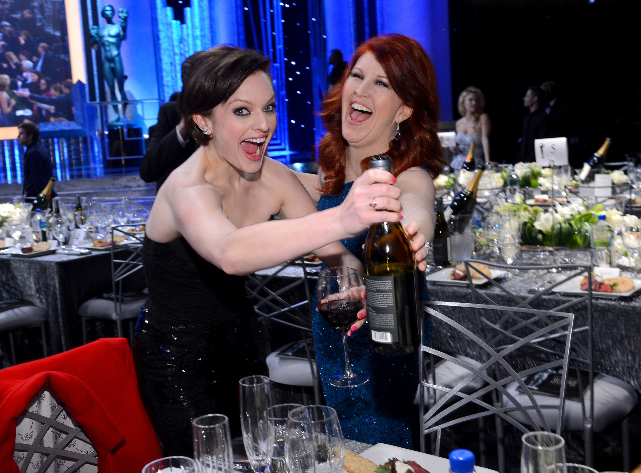 Elisabeth Moss and Kate Flannery