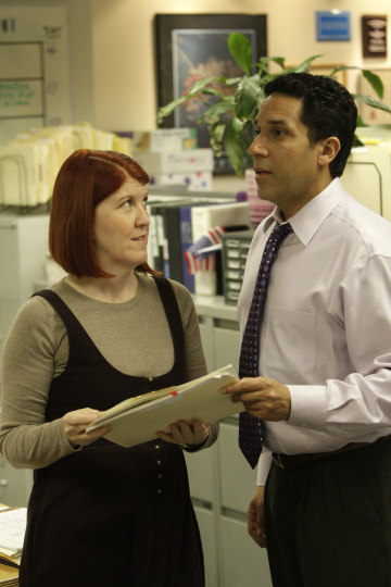Still of Kate Flannery and Oscar Nuñez in The Office (2005)