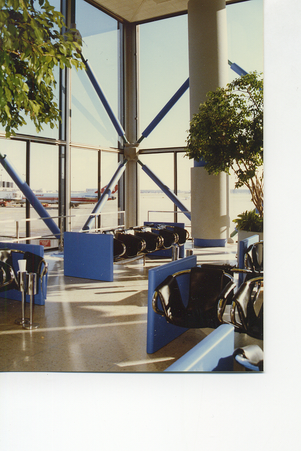 O'Hare airport set up to look like Pompidou center.