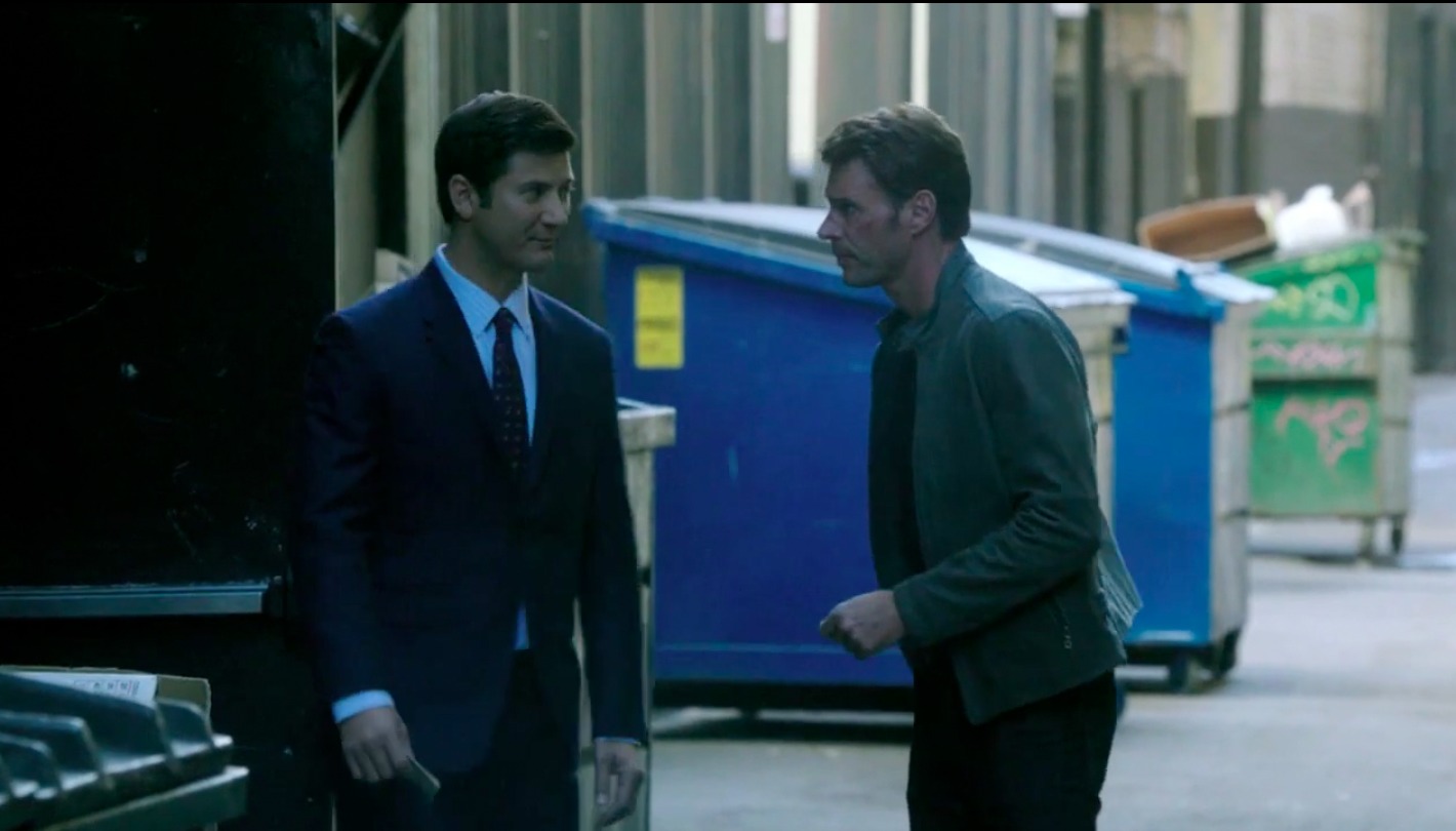 Ethan Flower and Scott Foley in Scandal