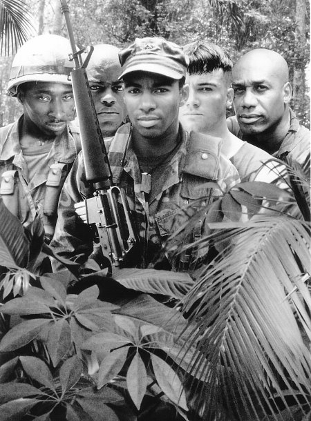 Allen Payne, Roger Floyd, Eddie Griffin, Joe Morton and Vonte Sweet in The Walking Dead (1995)