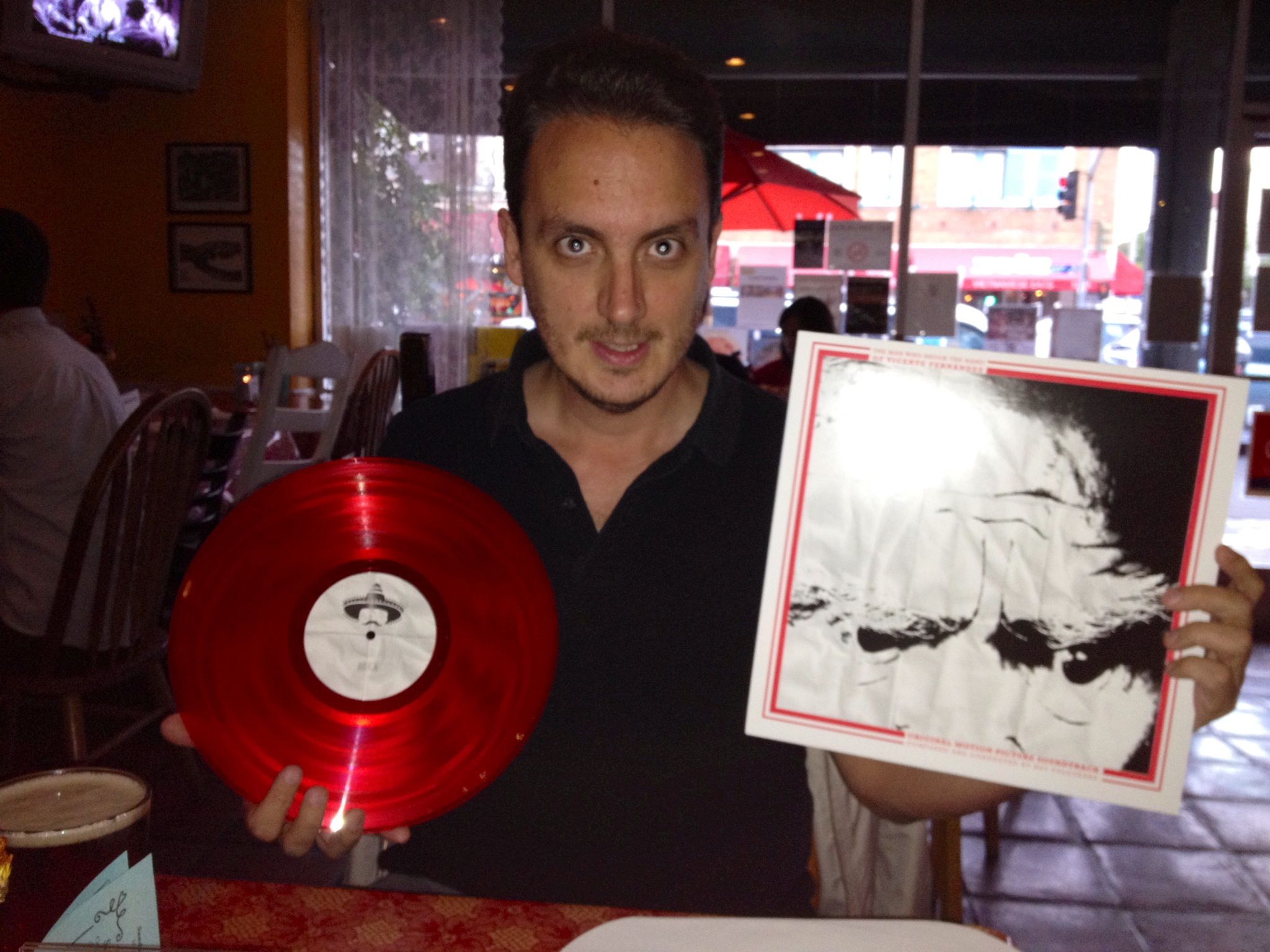 The man who shook the hand of Vicente Fernandez' soundtrack on vinyl!