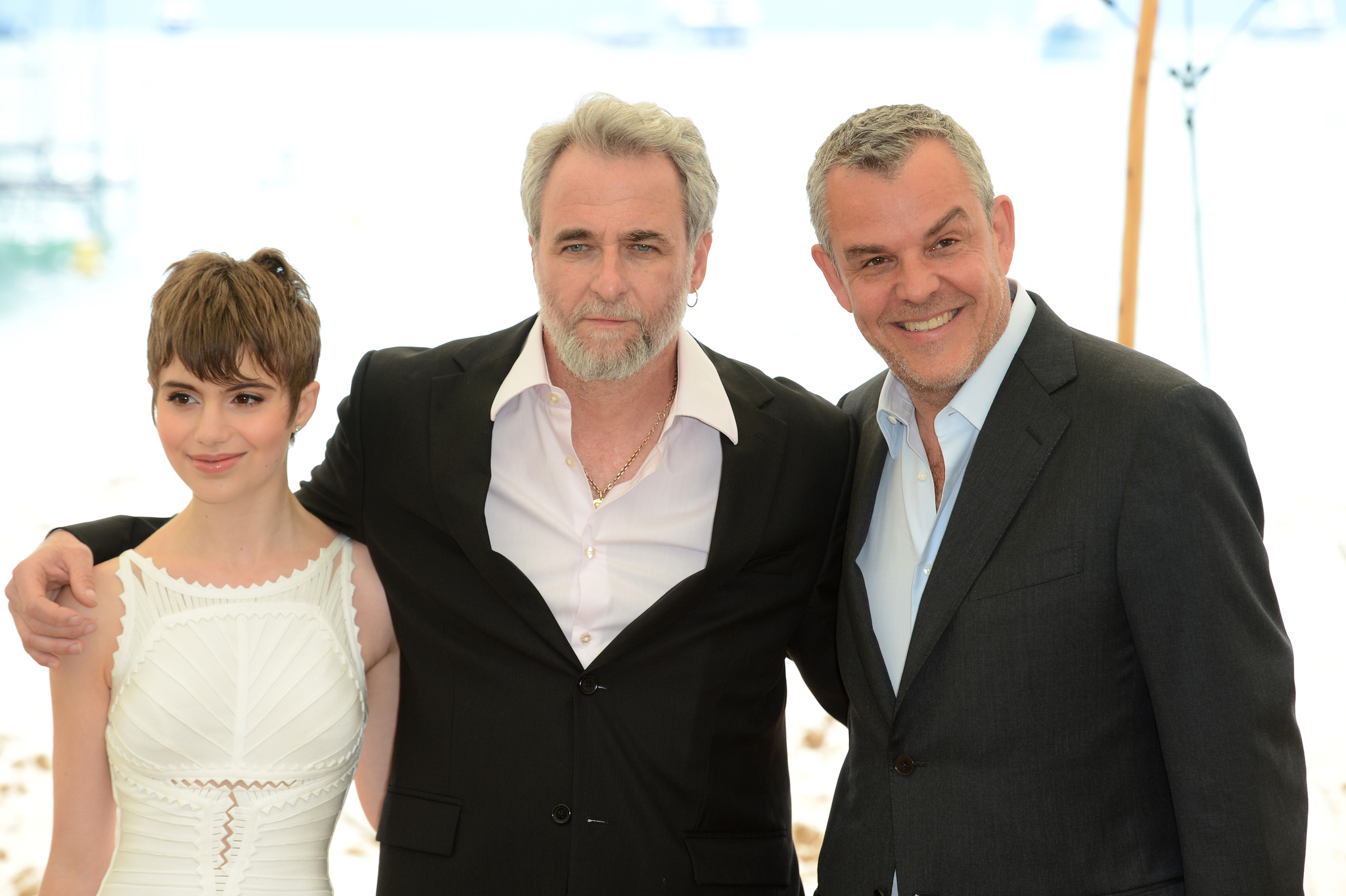 Ari Folman, Danny Huston and Sami Gayle at event of Kongresas (2013)