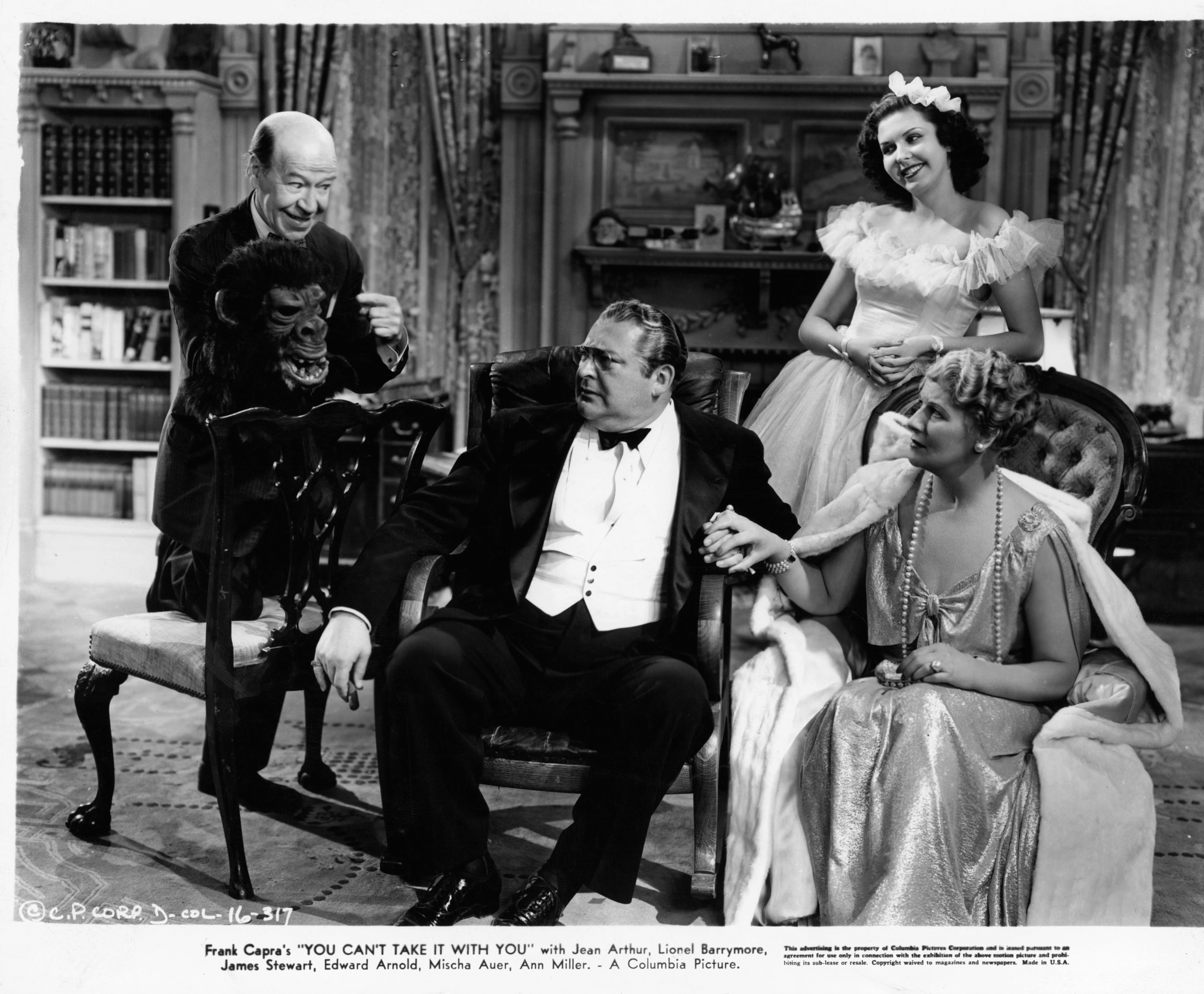 Still of Edward Arnold, Mary Forbes, Donald Meek and Ann Miller in You Can't Take It With You (1938)