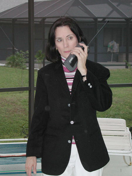 Sabrina Duncan lookalike on walkie talkie