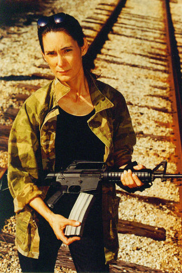 Deborah Smith Ford as an action character
