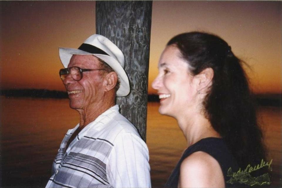 Totch and Deborah at Smallwood Store on Chockoloskee Island, Florida