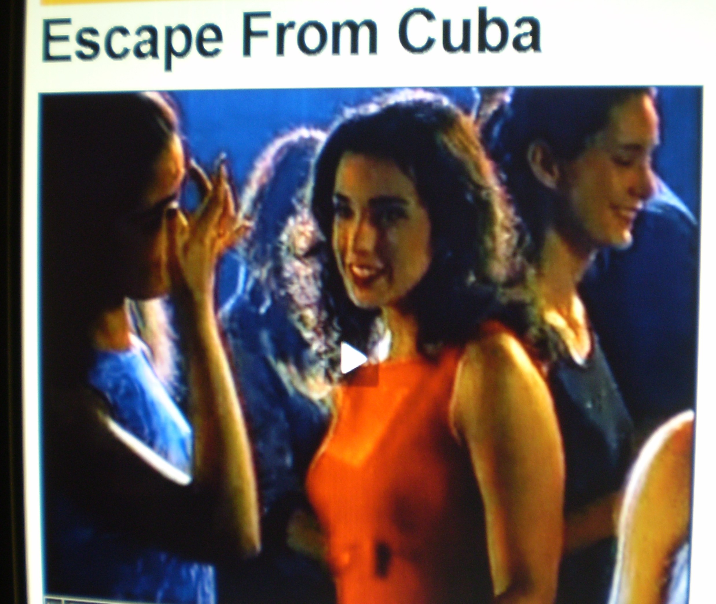 Deborah Smith Ford and others on set of Escape From Cuba (2003)