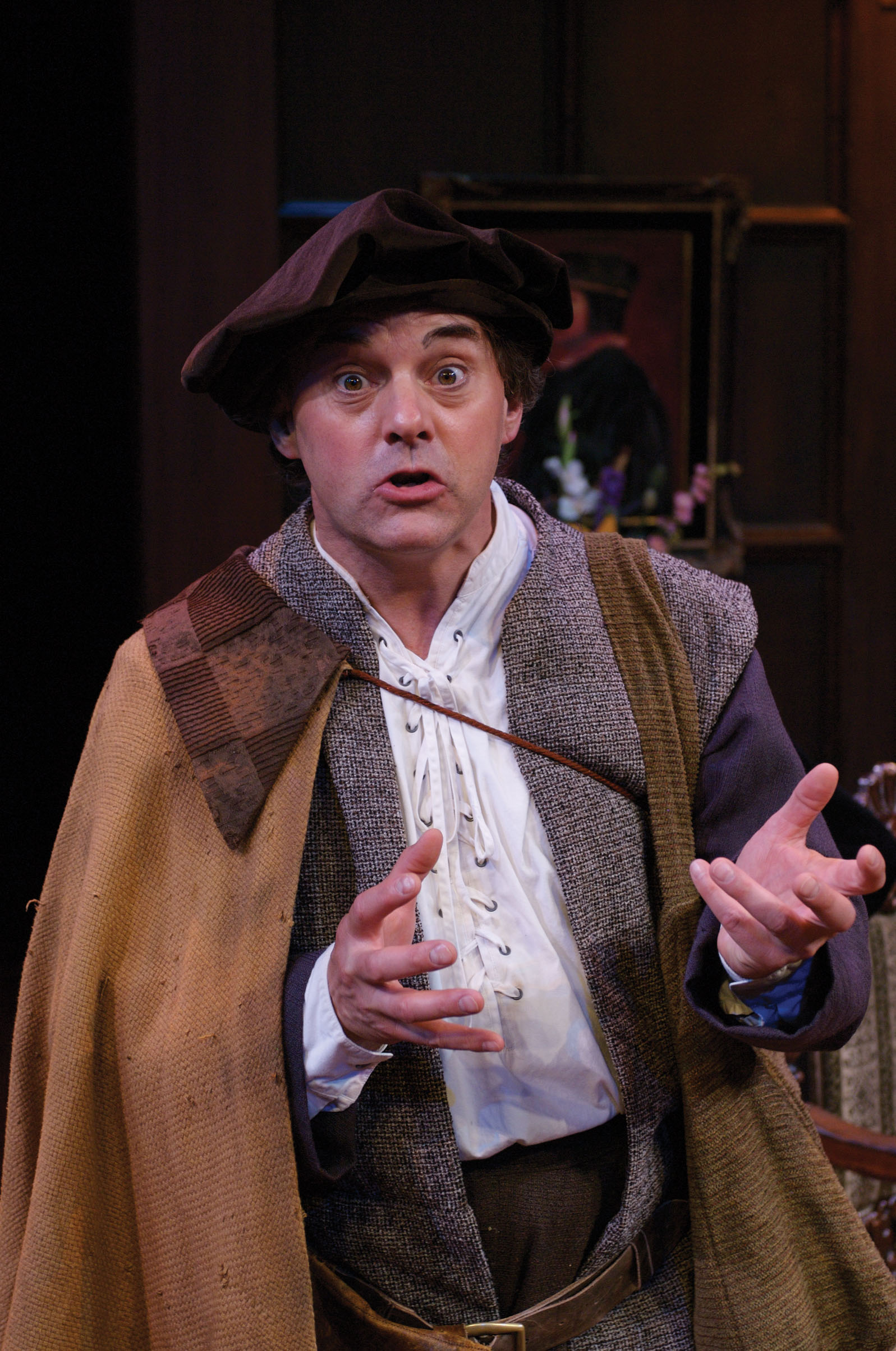 Rick Ford as Simple at The Utah Shakespearean Festival in The Merry Wives of Windsor