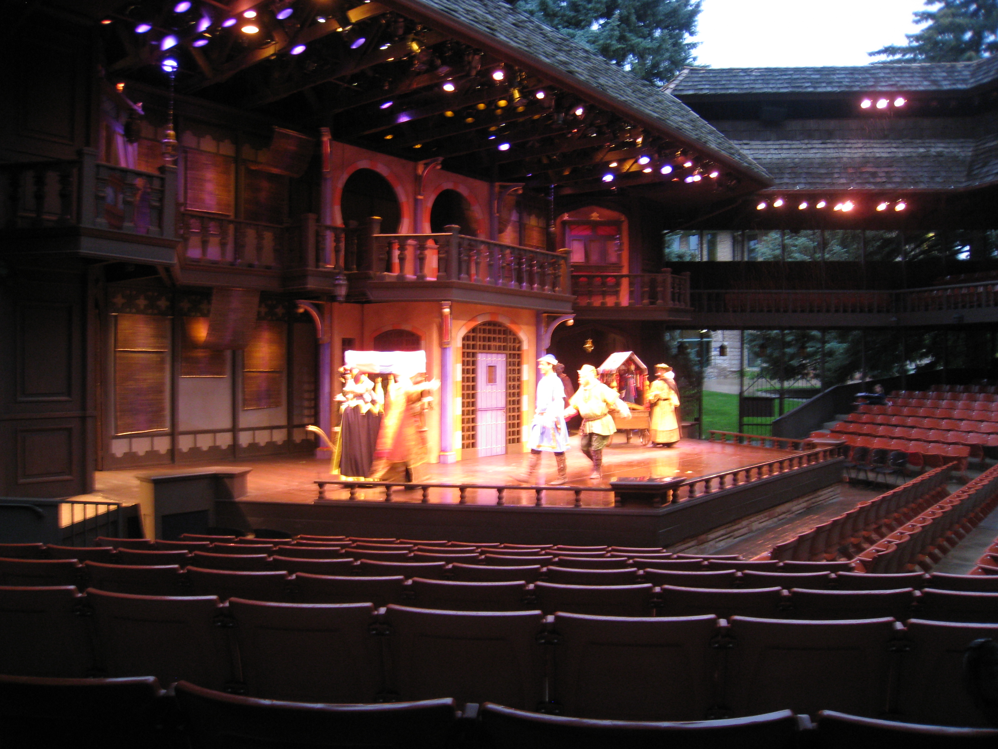 The Adams Theatre at The Utah Shakespearean Festival during a photo shoot