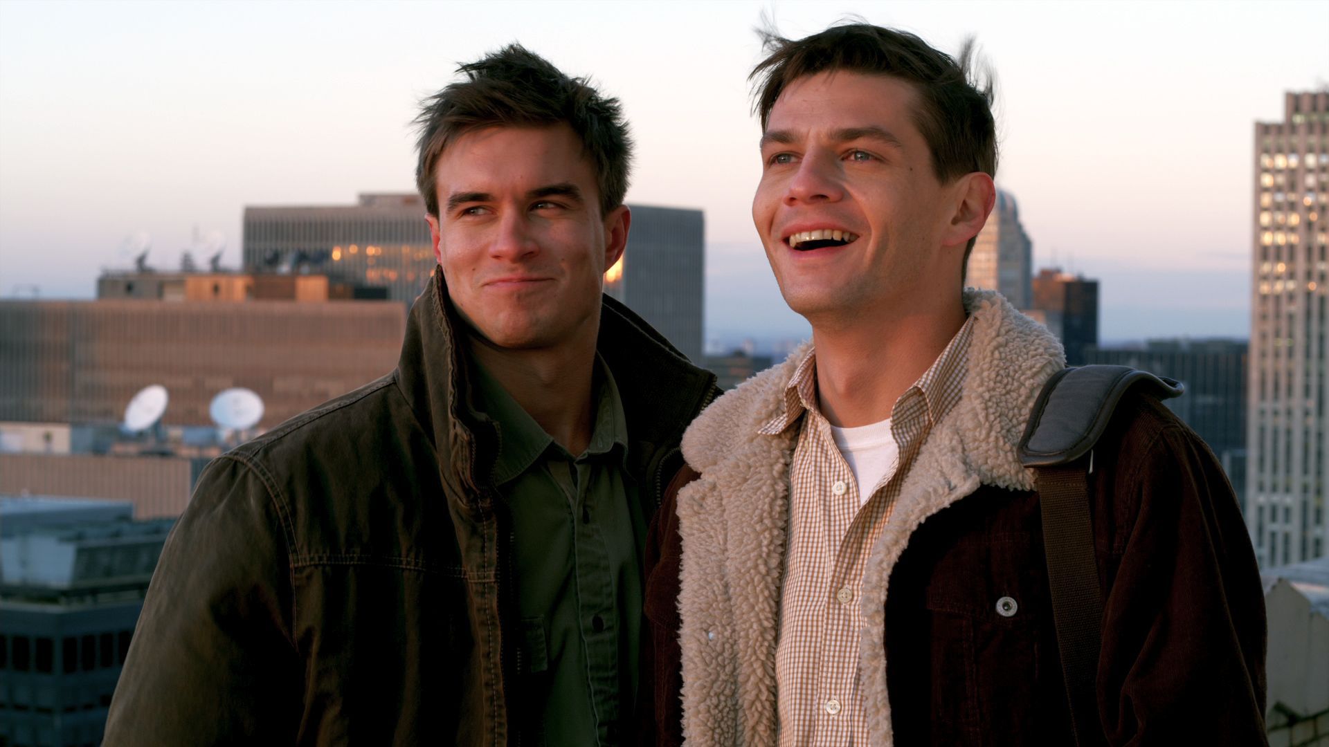 Still of Trent Ford and Rob Mayes in Burning Blue (2013)