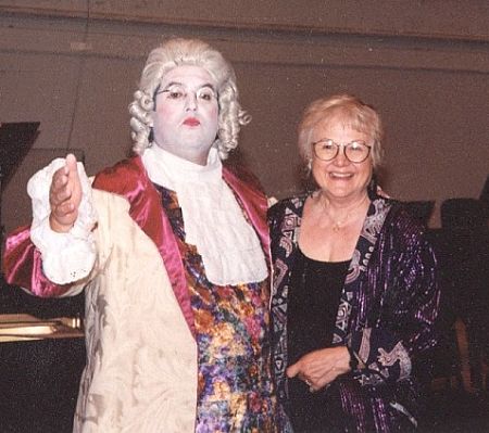 Eric with mother, Josephine, after performance as Franz Joseph Haydn with The Chicago Symphony Orchestra.