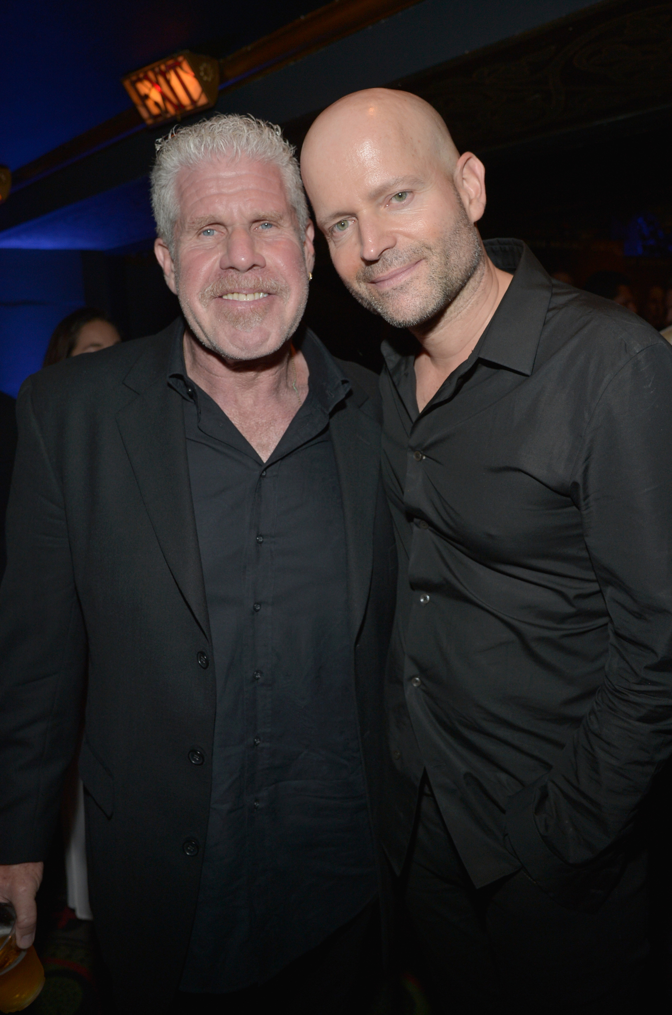Ron Perlman and Marc Forster at event of Hand of God (2014)