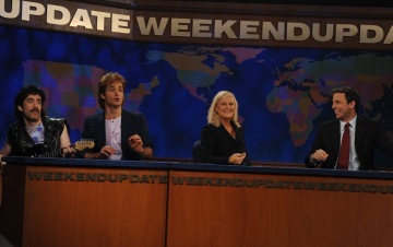 Still of Fred Armisen, Will Forte, Amy Poehler and Seth Meyers in Saturday Night Live: Weekend Update Thursday (2008)