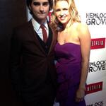 Landon Liboiron, Laurie Fortier at Netflix 