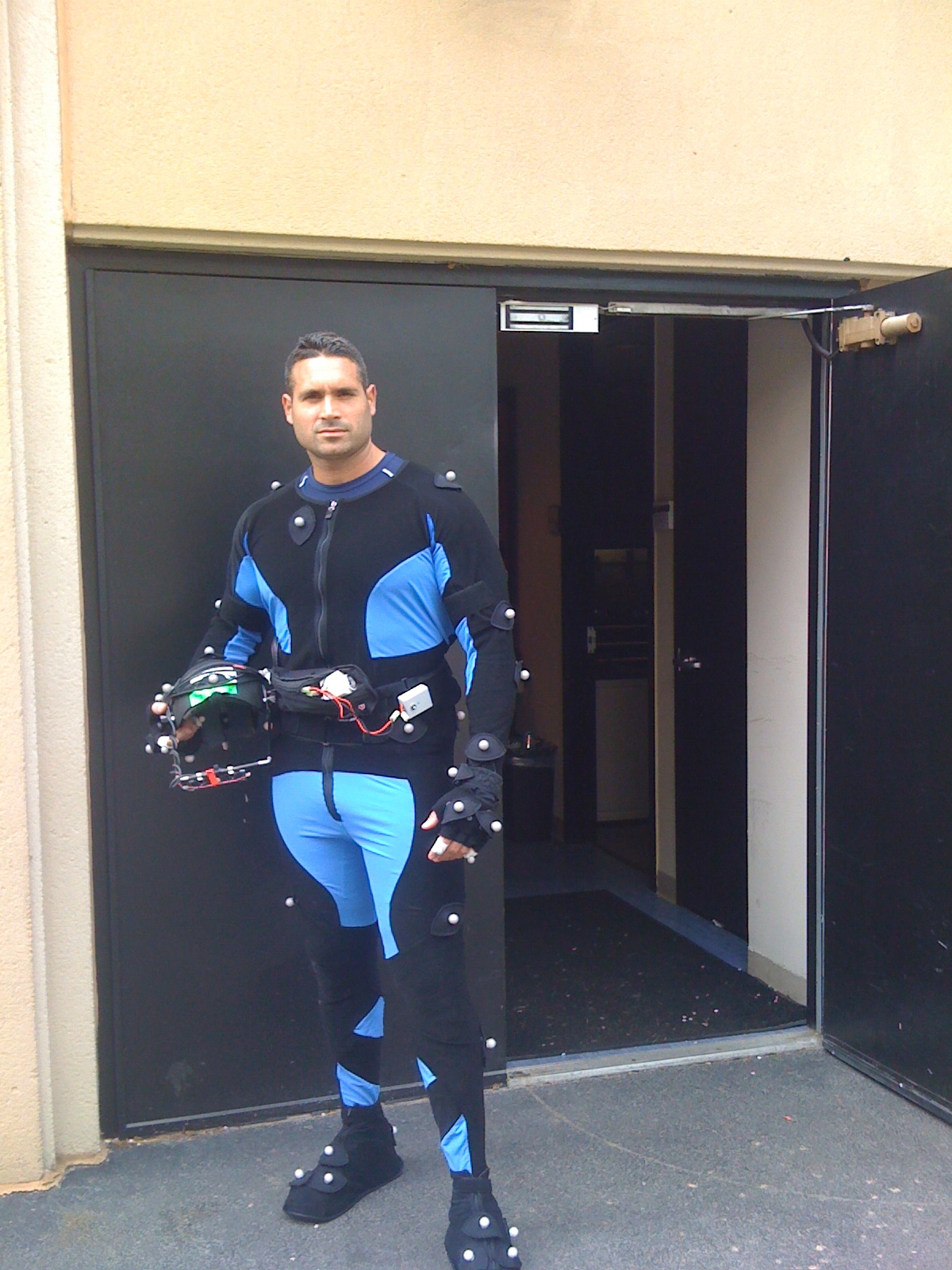 Still of Frank Fortunato in Motion Capture suit for Max Payne 3