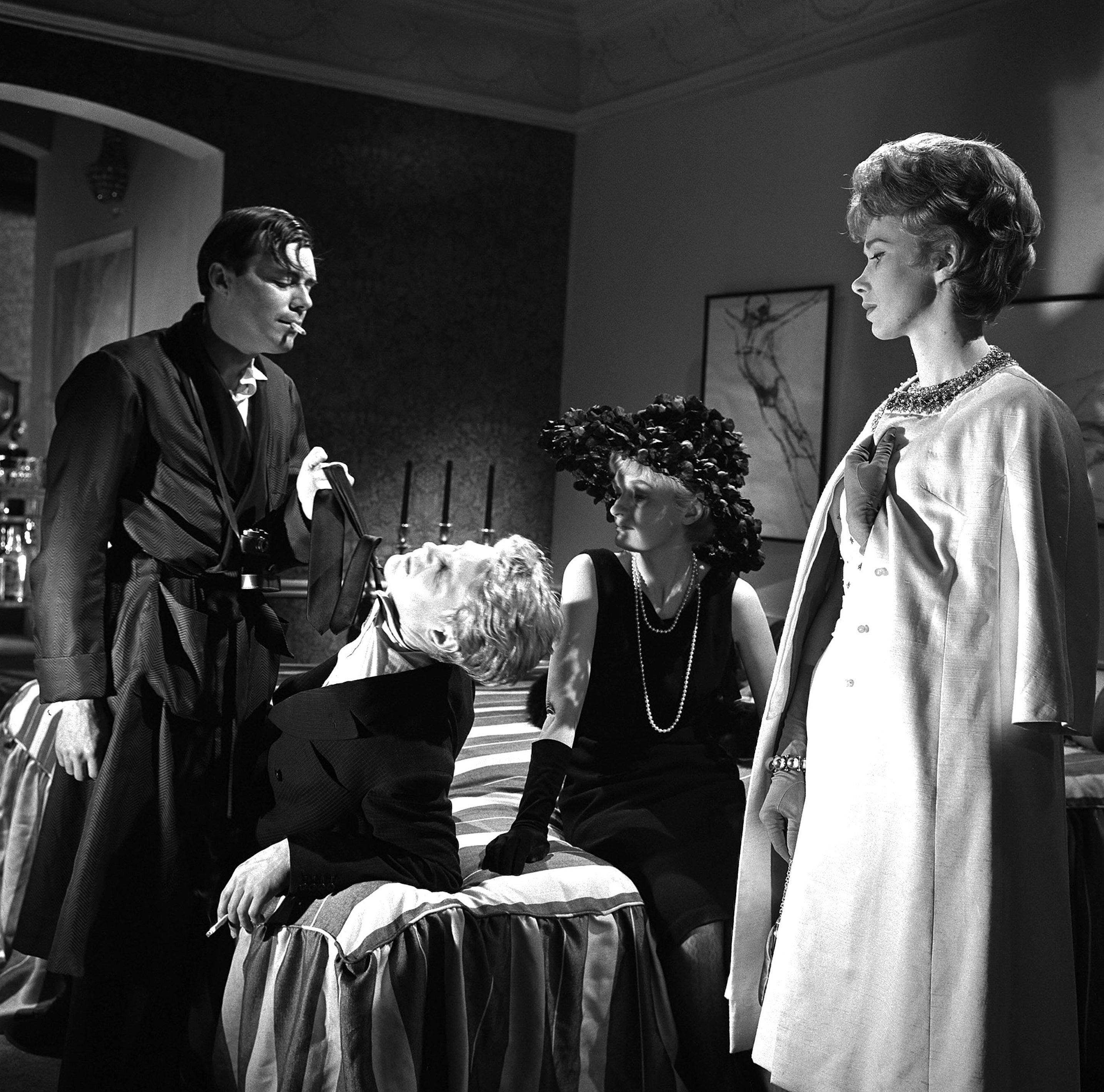 Still of Dirk Bogarde, Wendy Craig and James Fox in The Servant (1963)
