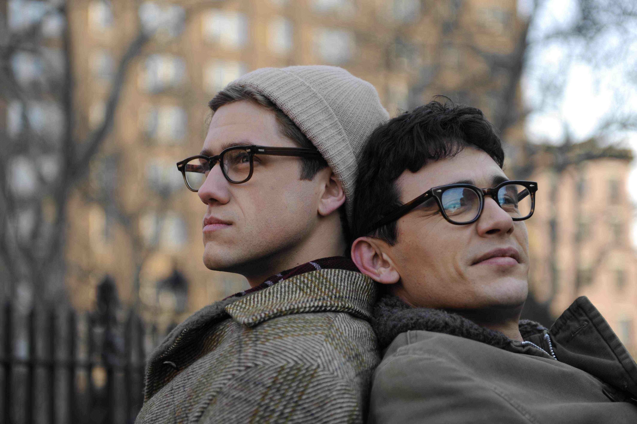 Still of James Franco and Aaron Tveit in Howl (2010)