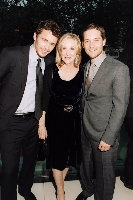 Tobey Maguire, James Franco and Laura Ziskin at event of Zmogus voras 3 (2007)