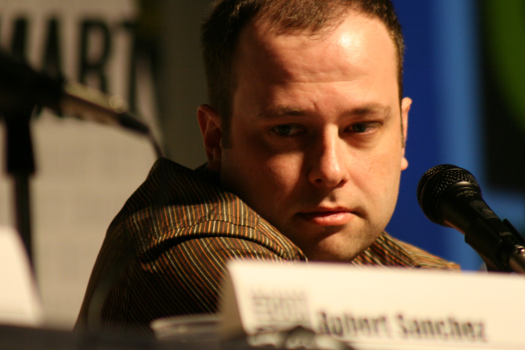 Garth Franklin, creator of the Dark Horizons web site, at the 2007 Comic-Con Webmasters panel.