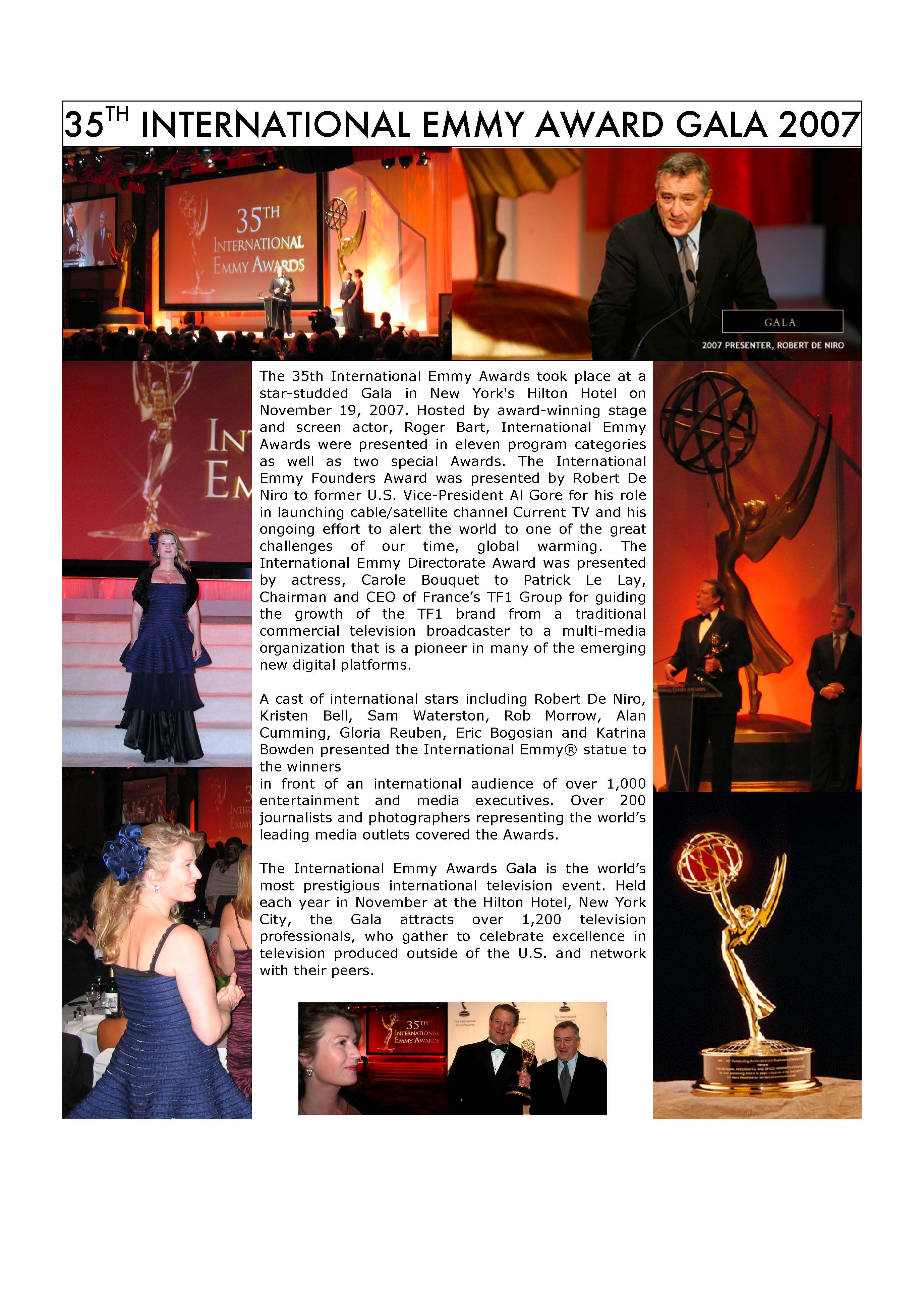 Nina Franoszek, juror 35th International Emmy Awards