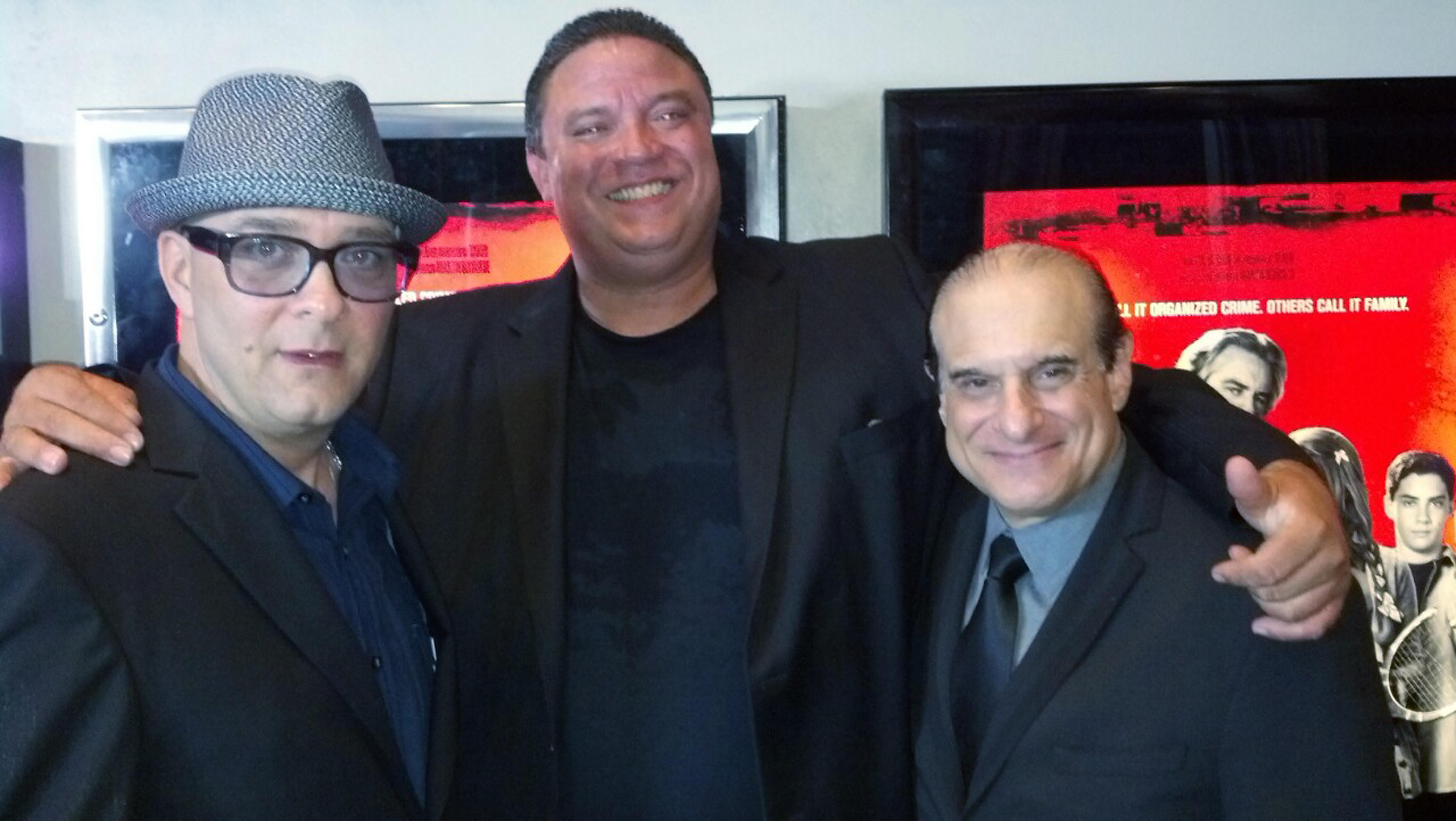 with Raymond Franza and Anthony Desio at the red carpet premiere of THE FAMILY at Lincoln Center Regal theater NYC.