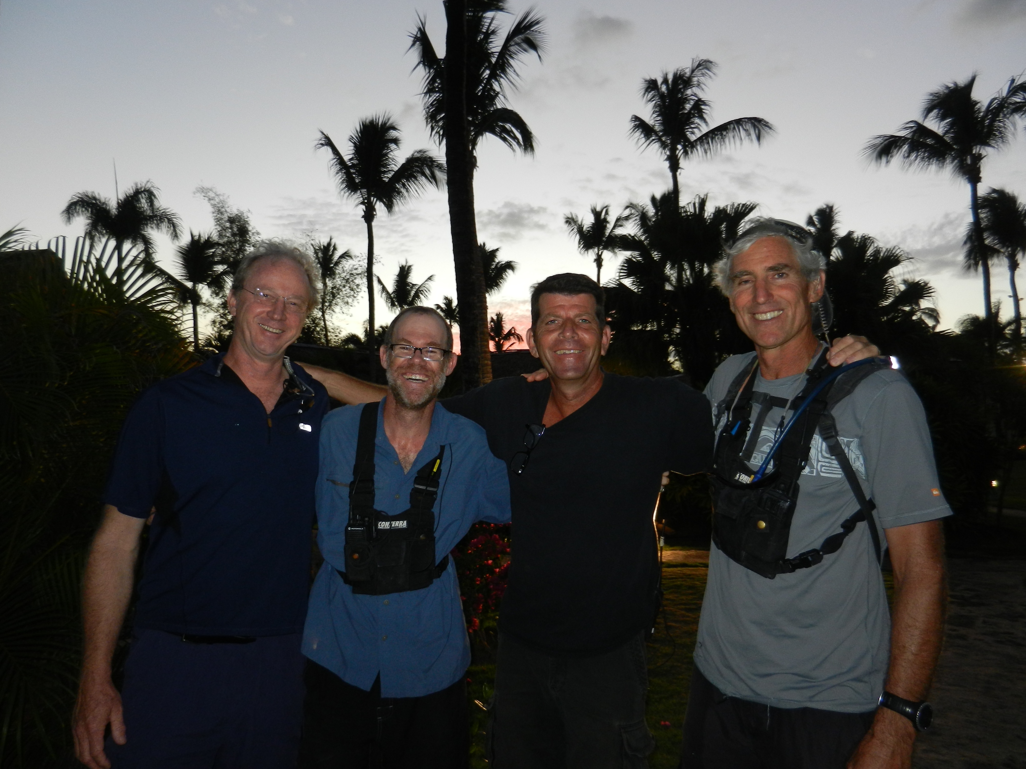 Happy Cameramen! The end of another day in paradise on NBC's 