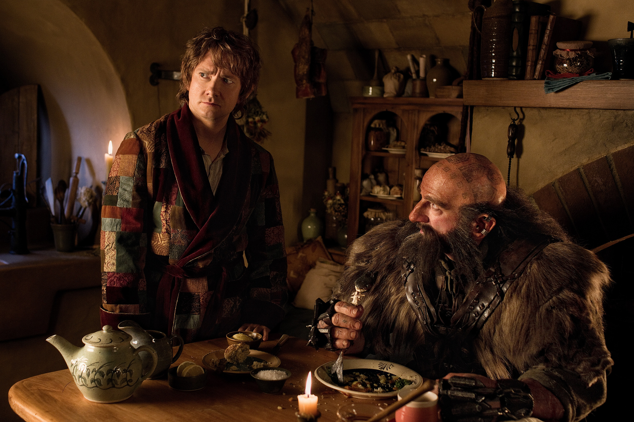 Still of Martin Freeman and Graham McTavish in Hobitas: nelaukta kelione (2012)