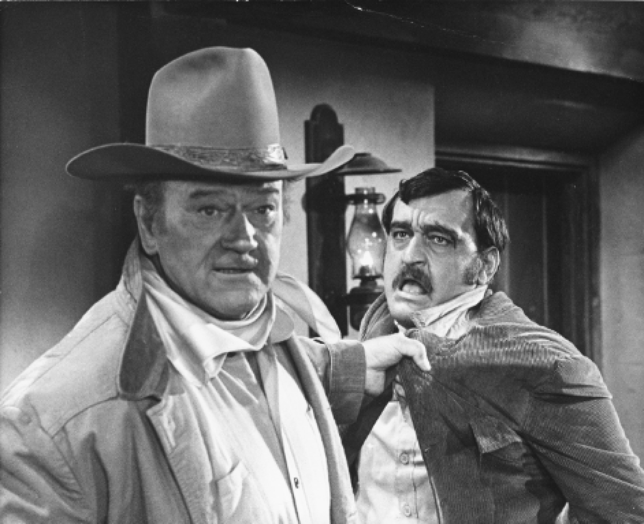 Still of John Wayne and Victor French in Rio Lobo (1970)